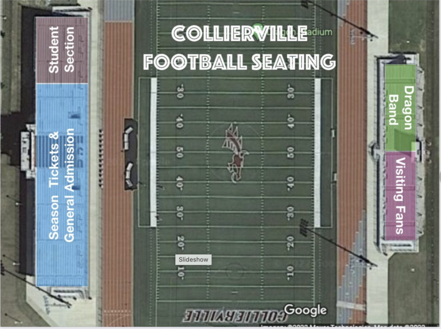 A Diagram of the student seating, courtesy of Roger Jones on StudentSquare. 