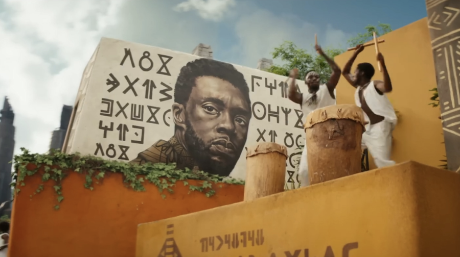 Boseman’s unmistakeable face is shown in the Wakanda Forever trailer. Photo courtesy of NBC News.
