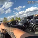 Drone video shows Brookfield police surrounding a black Mercedes during a drug sting arrest