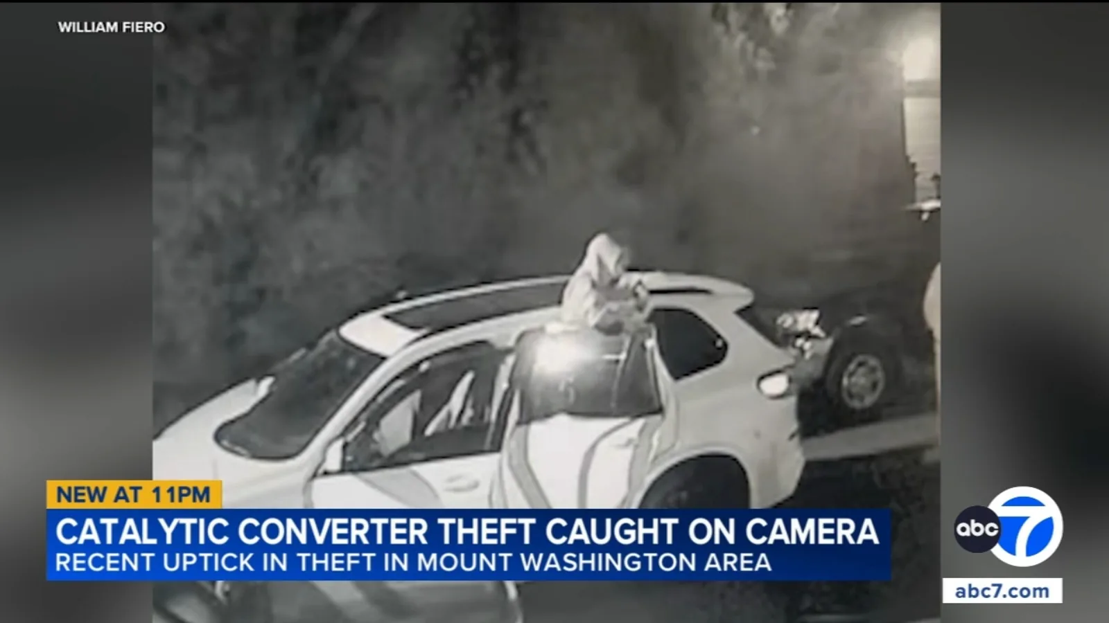 Surveillance Video Catches Catalytic Converter Theft in Mount Washington as Los Angeles Police Increase Patrols Amid Neighborhood Complaints and Rising Concern