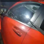 Police body camera footage from a Layton traffic stop and chase