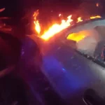 Deputies rescue a driver from a burning SUV after a high-speed chase in Kitsap County