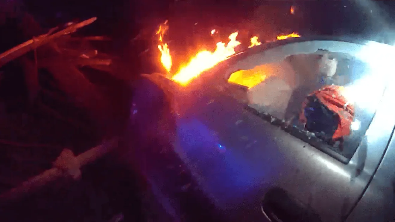 Kitsap County Deputies Rescue Injured Driver After 111 Mph Chase Ends in Burning SUV Crash Near Kingston and Miller Bay Road Northeast