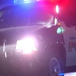 Coronado police activity near an intersection after a high-speed chase and crash