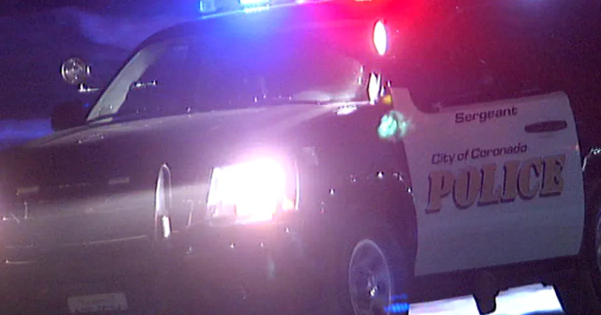 Coronado Police Arrest Driver After High-Speed Pursuit Ends in Crash Near Orange Avenue and North Island Naval Air Station Early Saturday